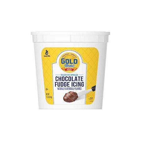 Gold Medal Ready-To-Spread Chocolate Fudge Icing 11lbs Tub, PK2